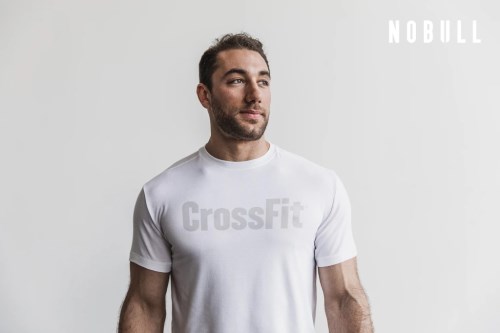 NOBULL Crossfit Mens T-shirt White UK-CVI12